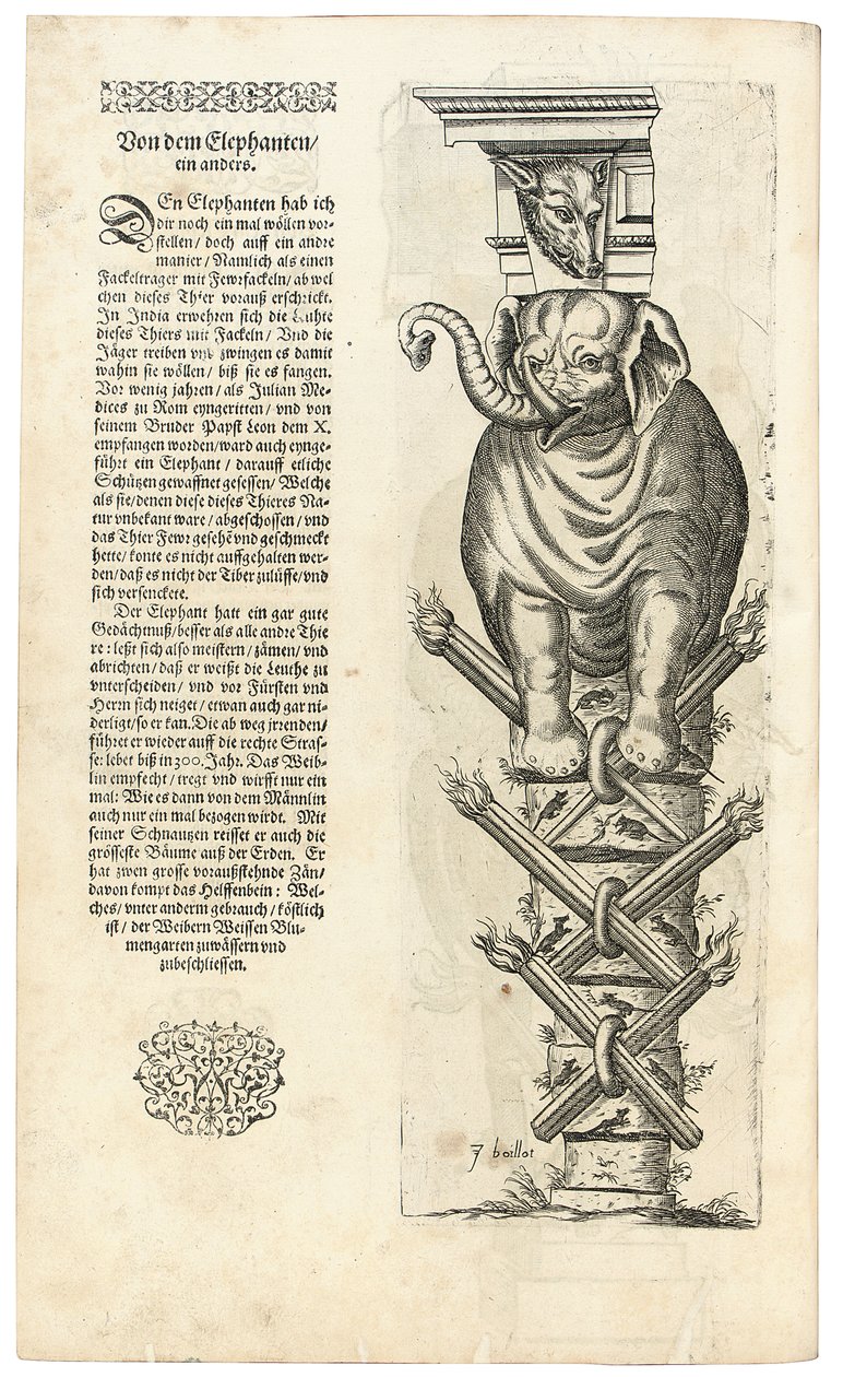 Colonne avec figure d
