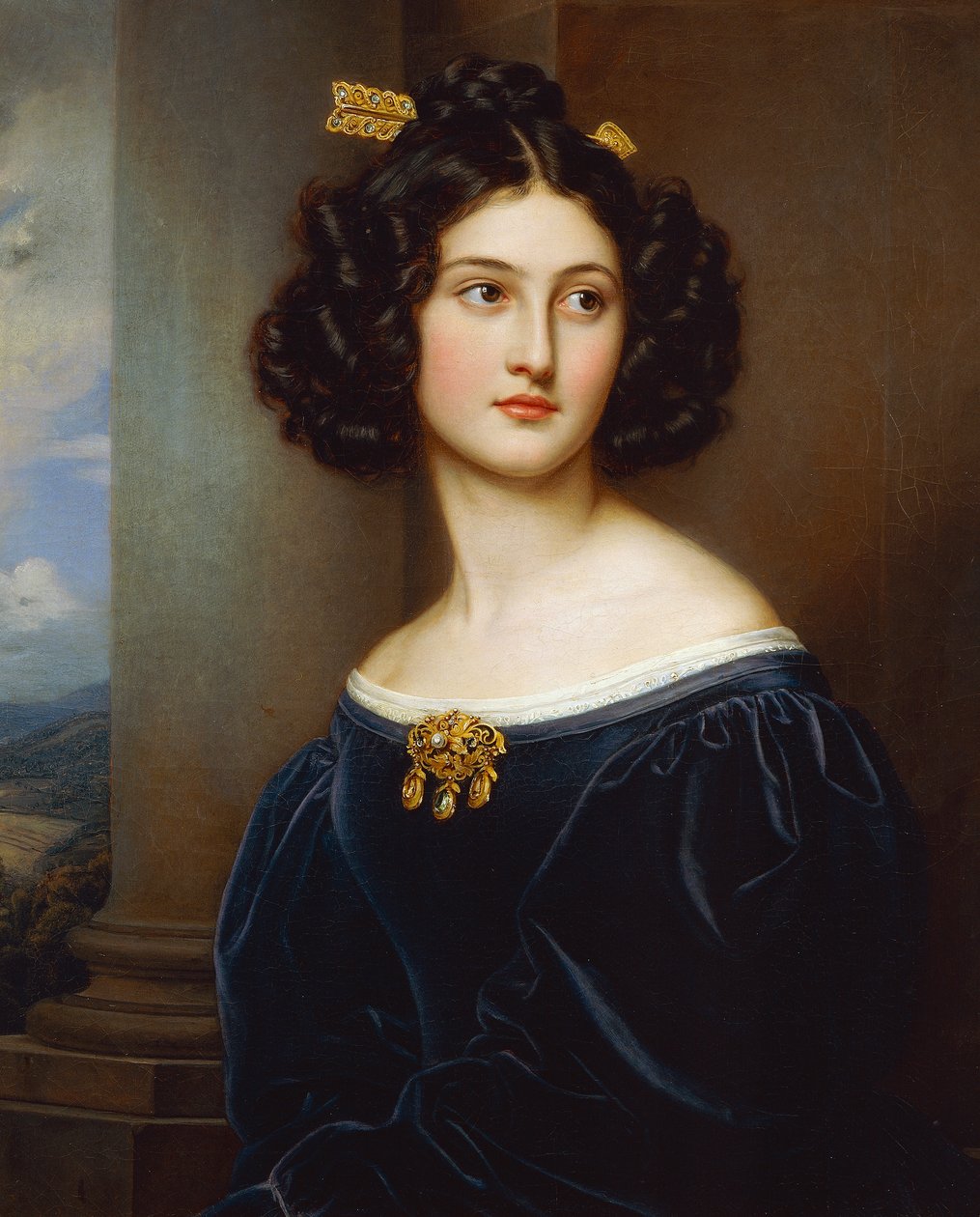 Portrait de Nanette Kaula (1812 - 1876) | Estampe d'art