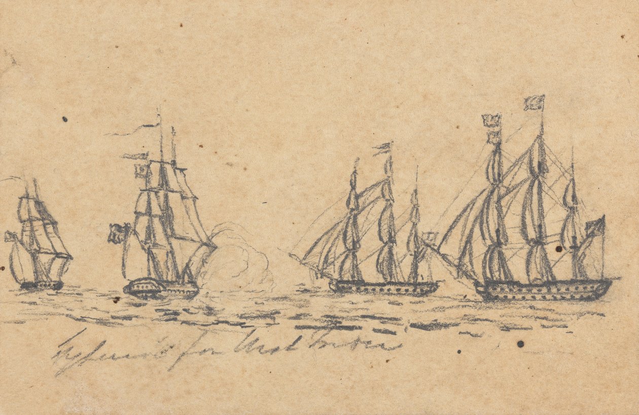 Destiné (?) aux Antilles: Quatre cuirassés - Joseph Cartwright