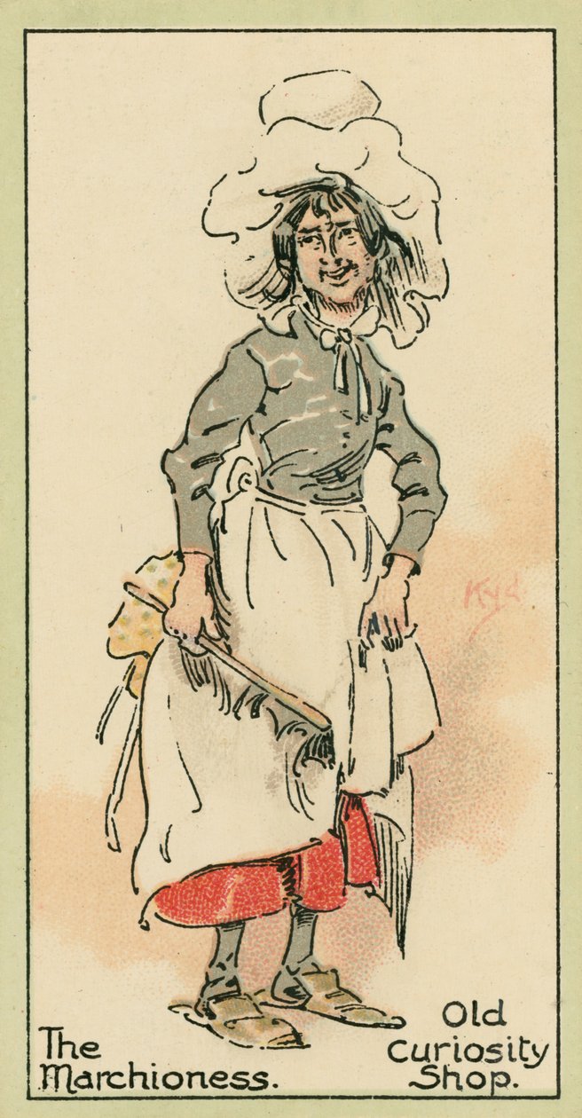 La Marquise, Old Curiosity Shop (lithographie couleur) - Joseph Clayton (1856-1937) (after) Clarke