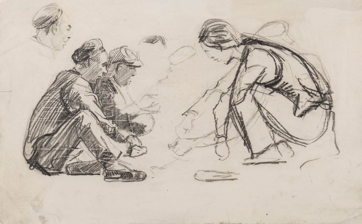 Figures assises - Joseph Crawhall