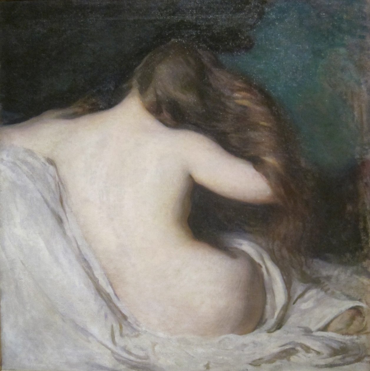 Femme se séchant les cheveux - Joseph DeCamp