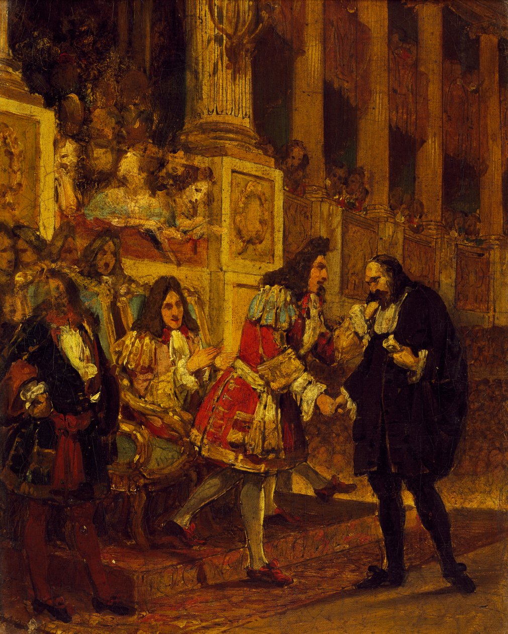 Pierre Corneille reçu par le Grand Condé - Joseph Desire Court