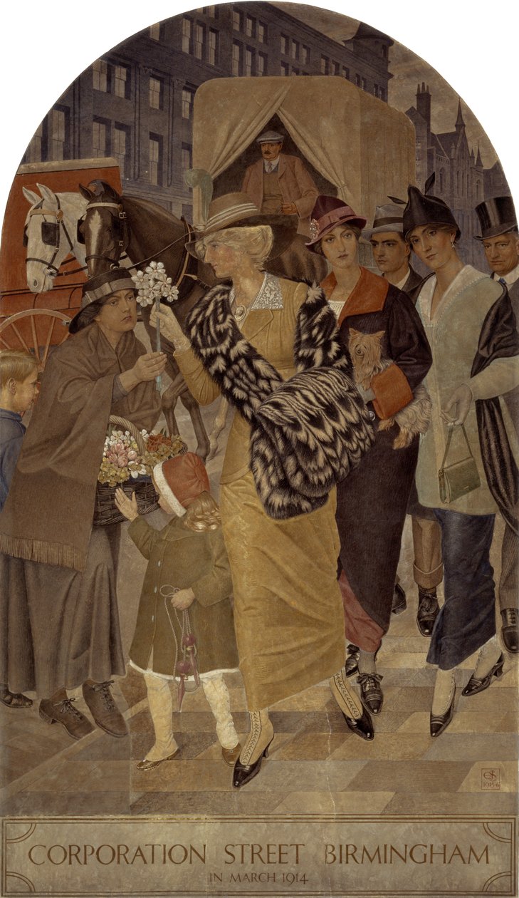 Rue Corporation, Birmingham en mars 1914 - Joseph Edward Southall