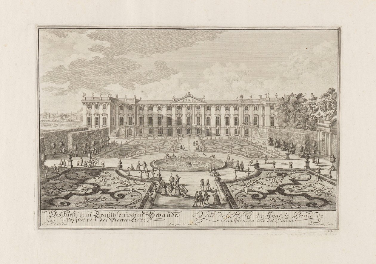 Le Palais Trautson à Vienne - Joseph Emanuel Fischer von Erlach