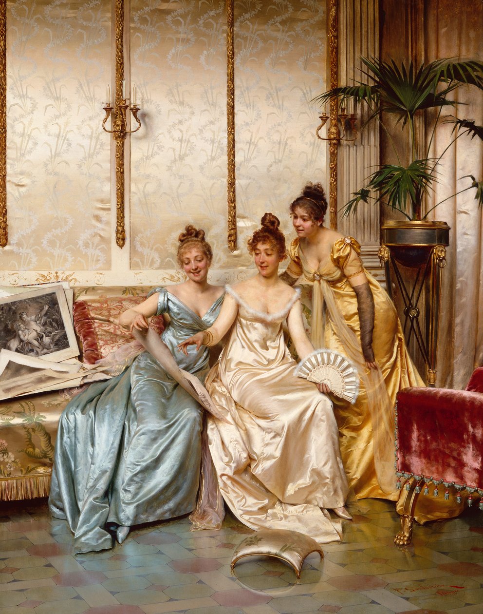 Trois belles connaisseuses - Joseph Frederick Charles Soulacroix