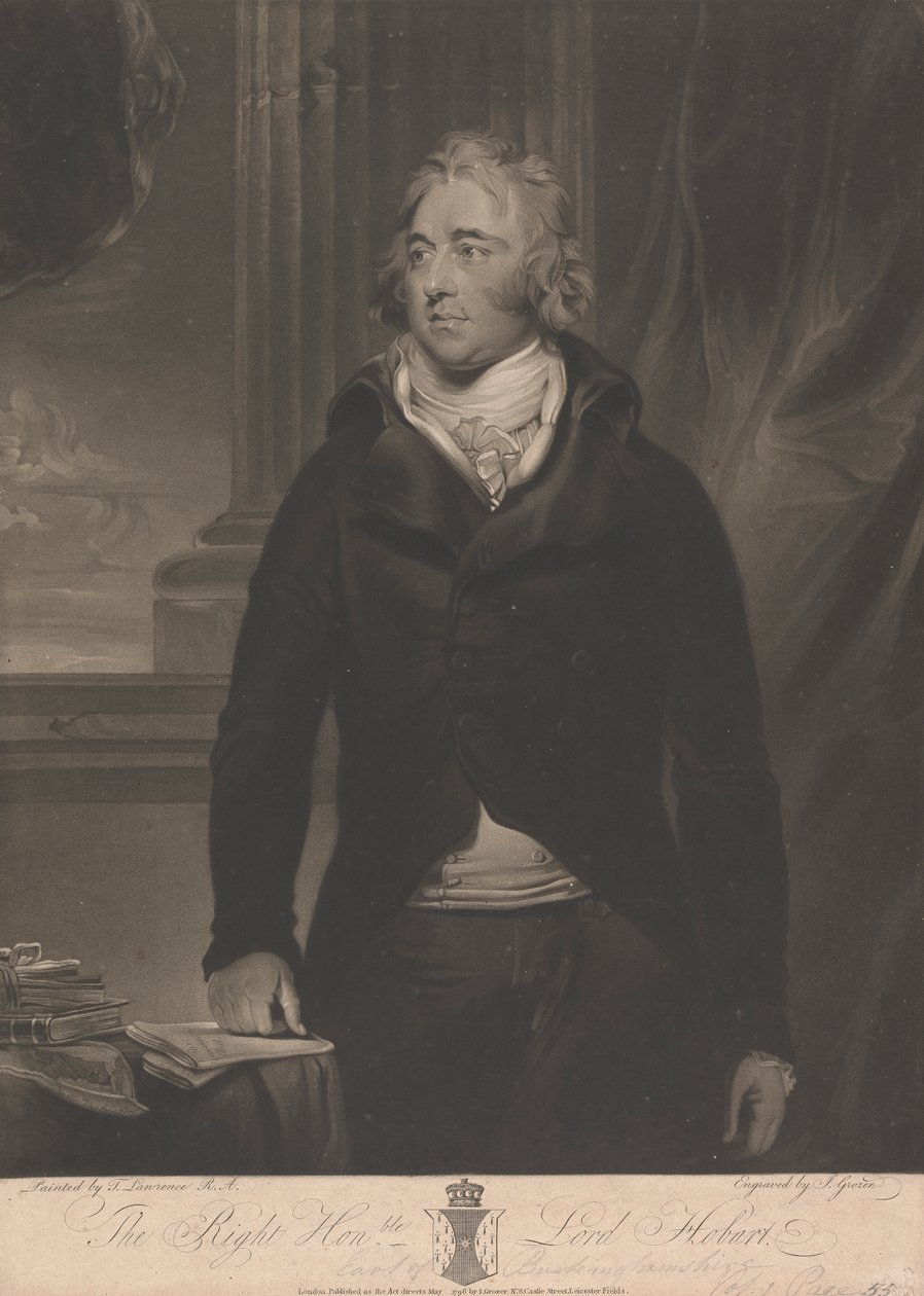 Lord Robert Hobart, 4e comte de Buckinghamshire - Joseph Grozer