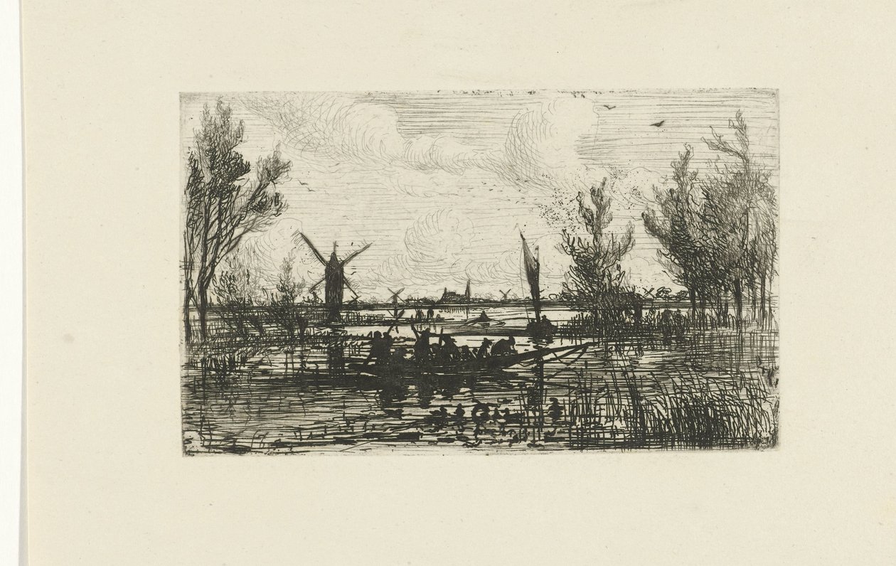 Vue de rivière - Joseph Hartogensis