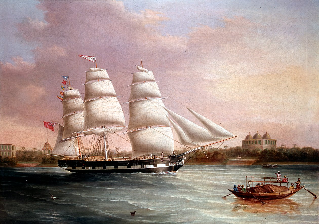 John Wood approchant Bombay, vers 1850 - Joseph Heard