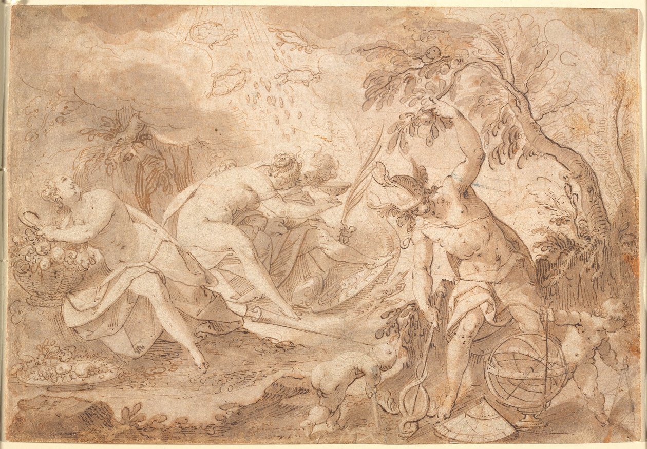 Différents dieux et déesses : Cérès, Vénus, Mars et Mercure - Joseph Heintz d.Æ.