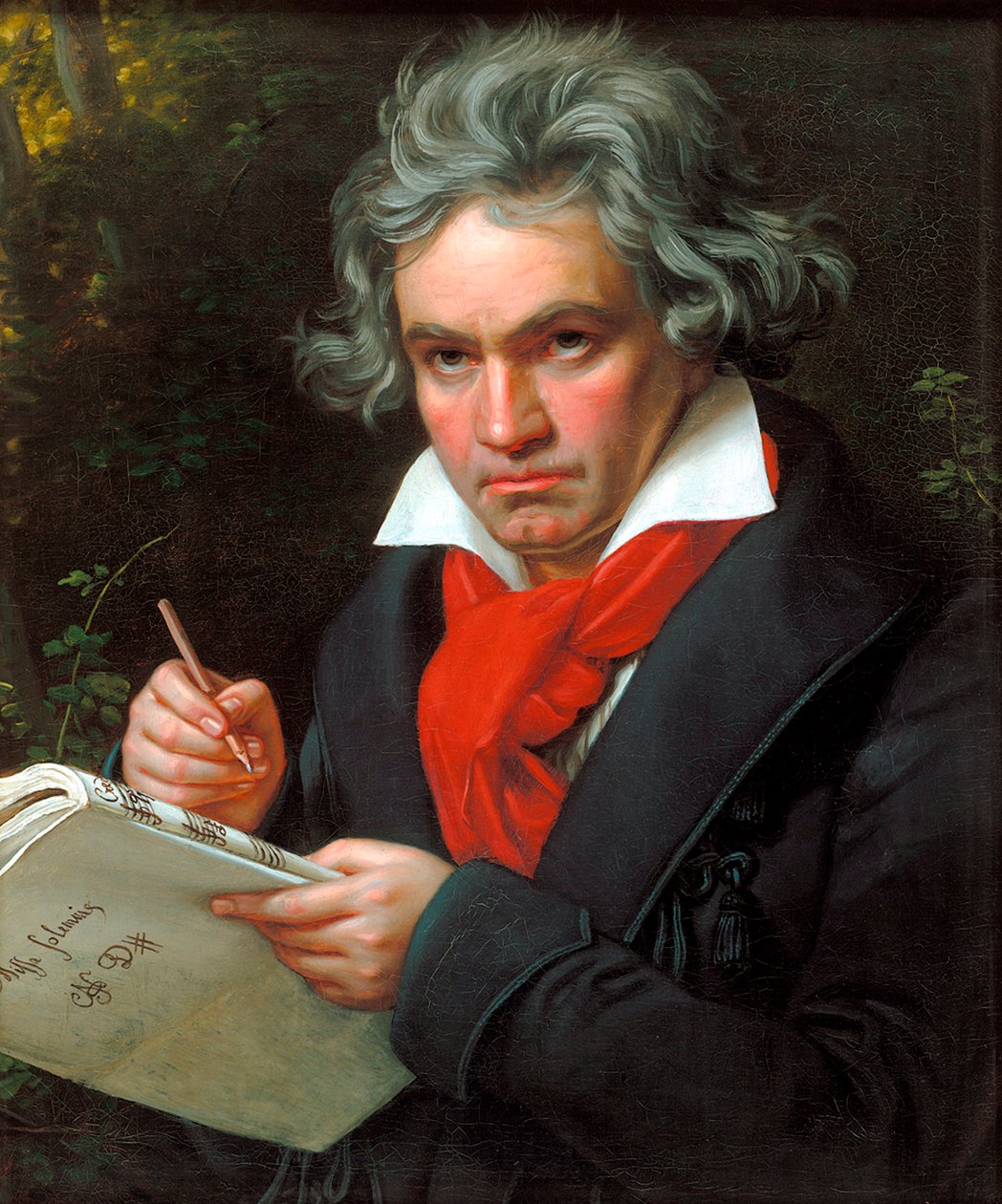 Portrait de Ludwig van Beethoven composant la Missa Solemnis, 1820 - Joseph Carl Stieler