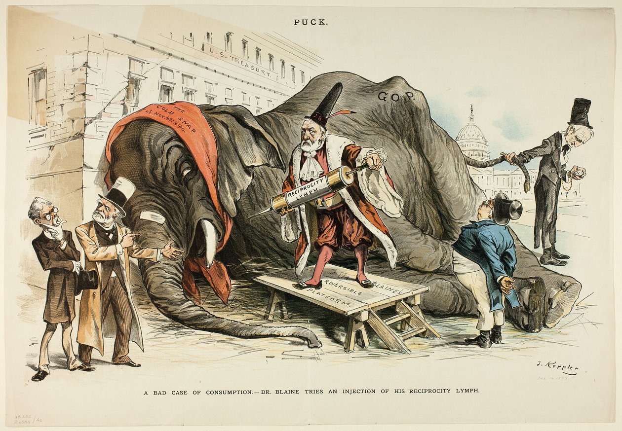Un mauvais cas de consommation, de Puck - Joseph Keppler