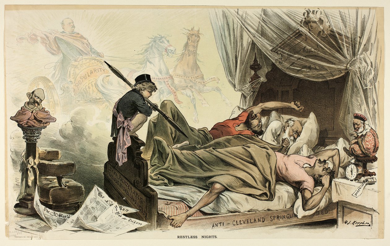 Restless Nights, de Puck - Joseph Keppler