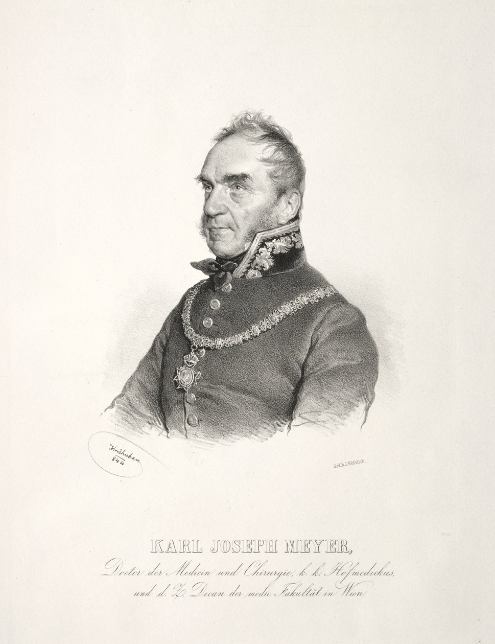 Portrait du Dr. Karl Joseph Meyer - Joseph Kriehuber