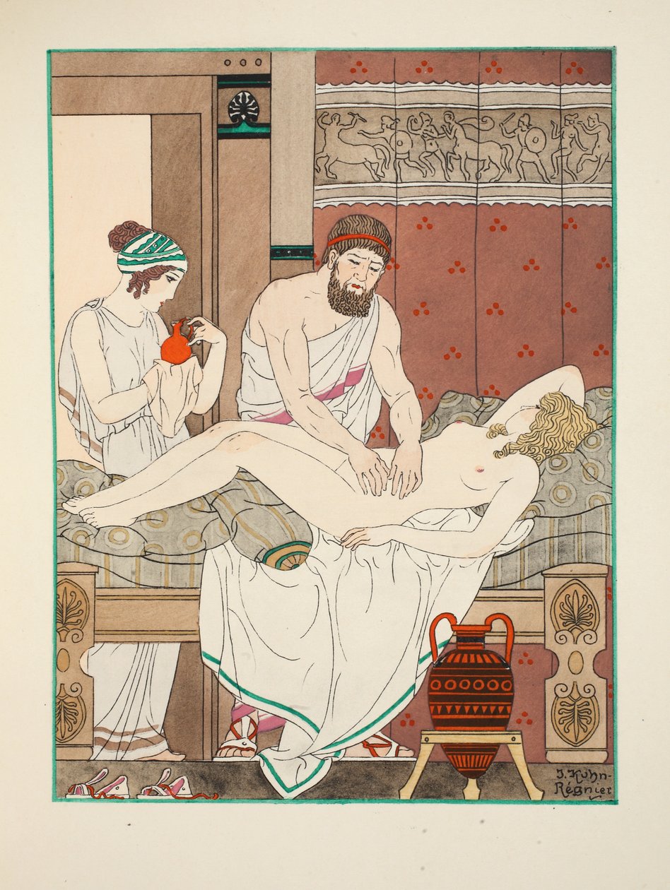 Massage médical, illustration de 