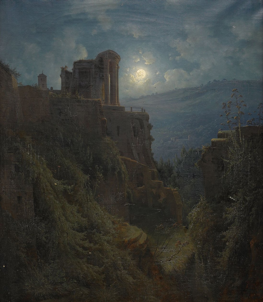 Suédois : ruines italiennes au clair de lune - Joseph Magnus Stäck