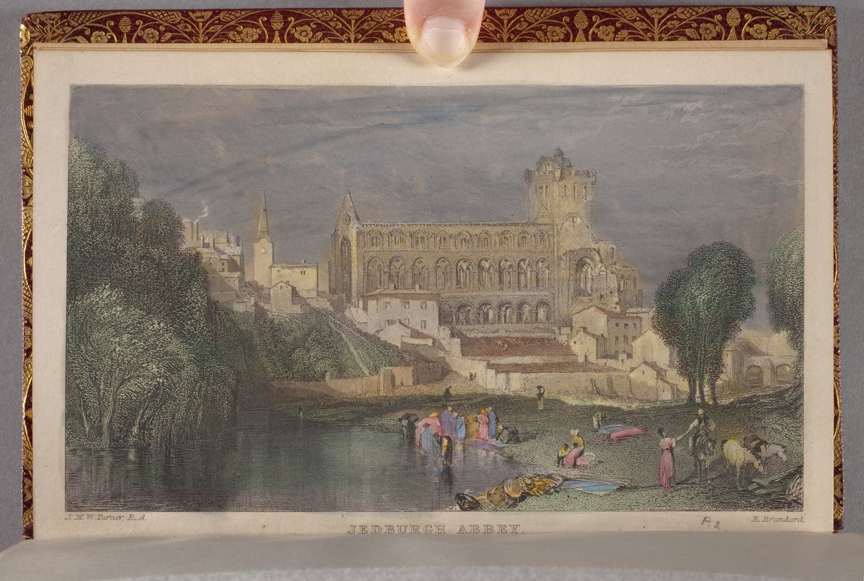 Abbaye de Jedburgh, gravée par Robert Brandard - Joseph Mallord William (after) Turner