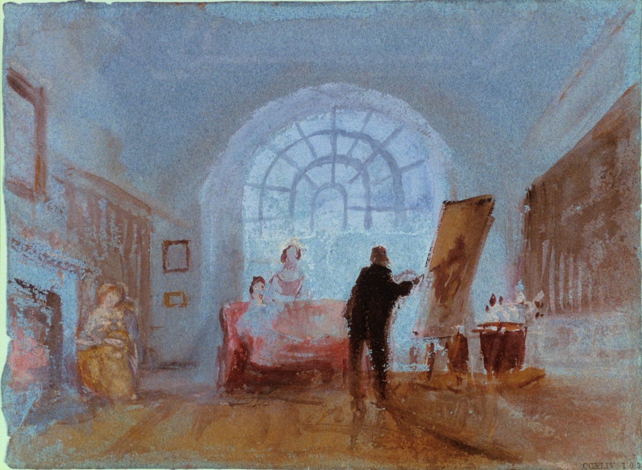 Artiste travaillant sur un chevalet, 1828 - Joseph Mallord William Turner