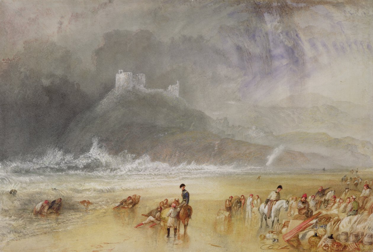 Château de Criccieth, Nord du Pays de Galles, vers 1835 - Joseph Mallord William Turner