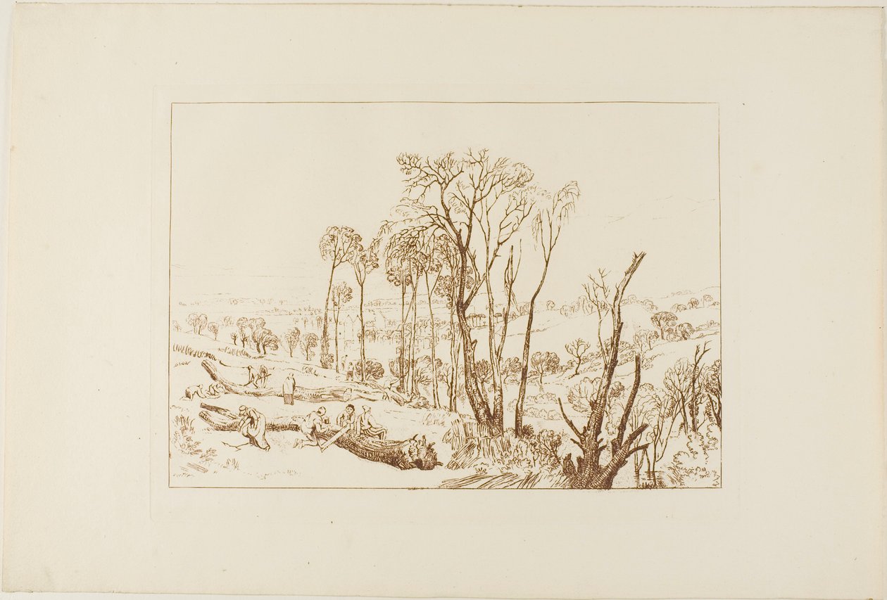 Crowhurst, planche 76 du Liber Studiorum - Joseph Mallord William Turner