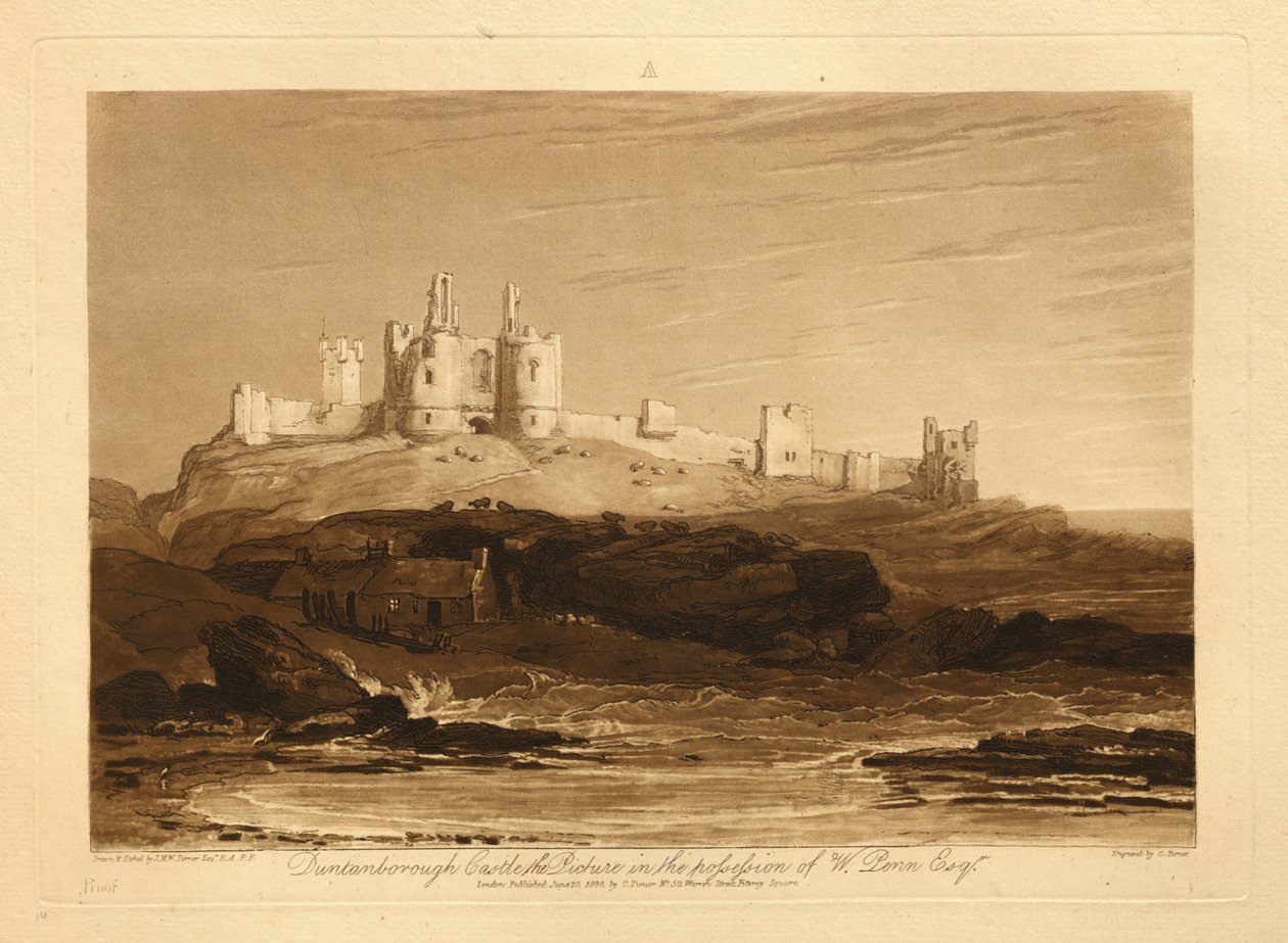 Château de Dunstanborough - Joseph Mallord William Turner