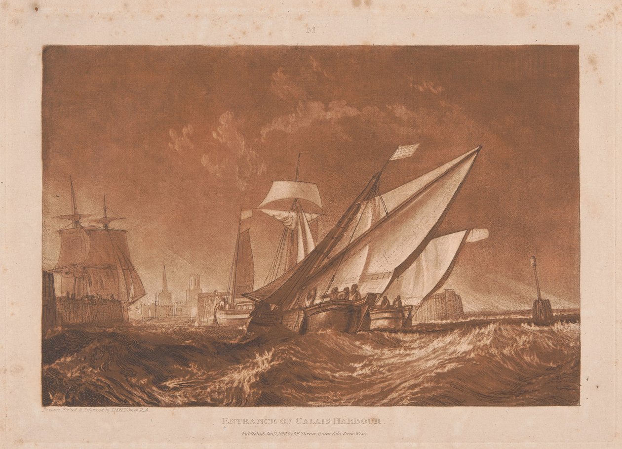 Entrée du port de Calais - Joseph Mallord William Turner