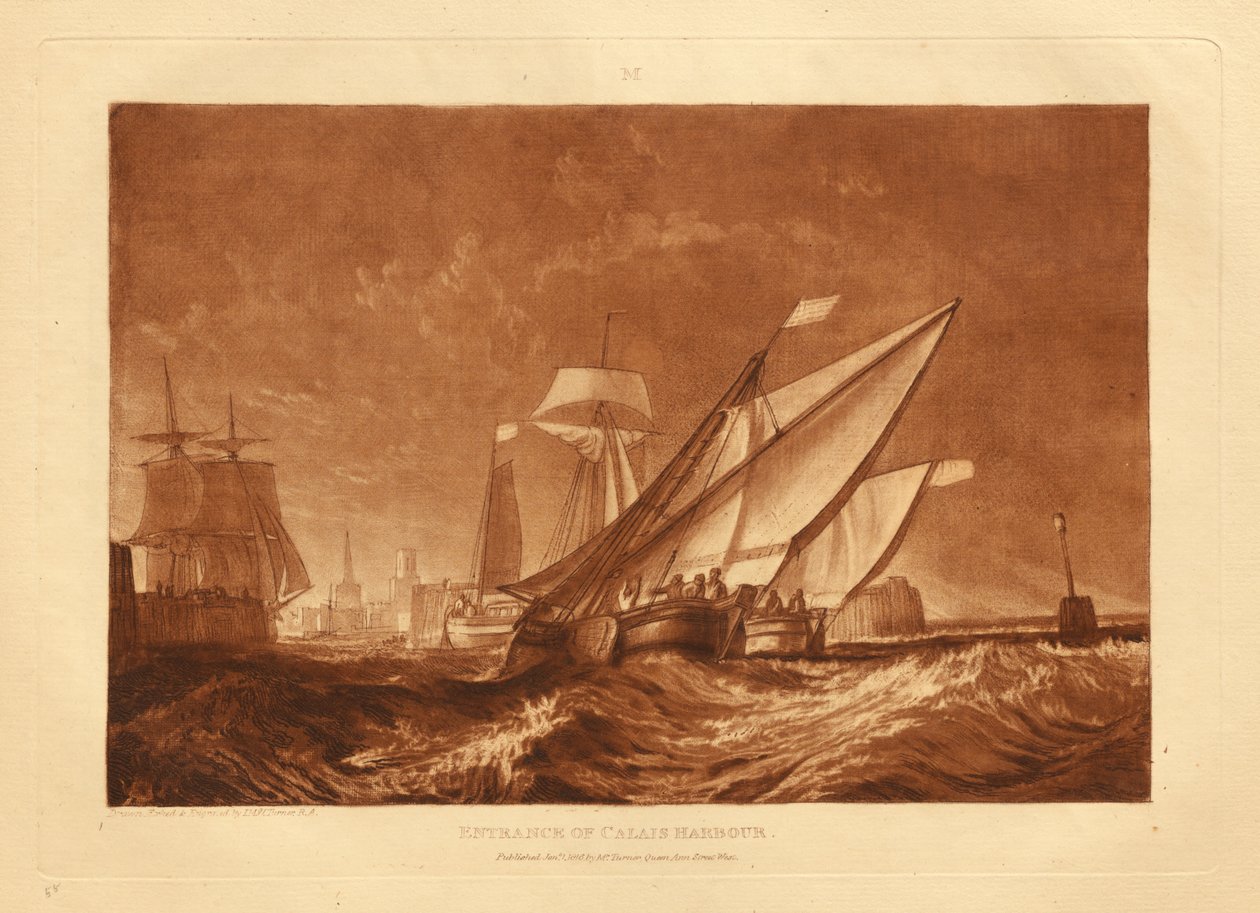 Entrée du port de Calais - Joseph Mallord William Turner