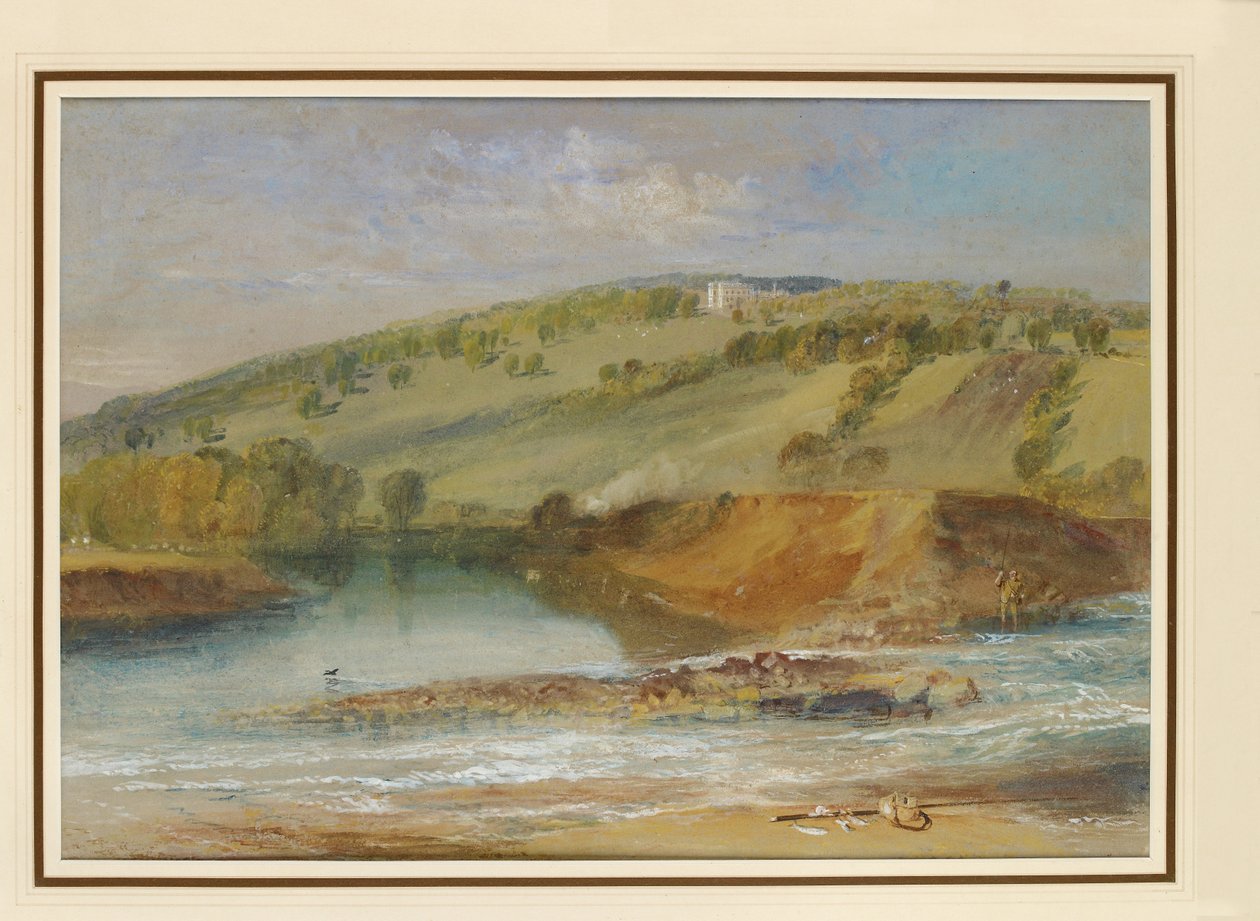 Farnley Hall, depuis la jonction de la Wharfe et de la Washburn - Joseph Mallord William Turner