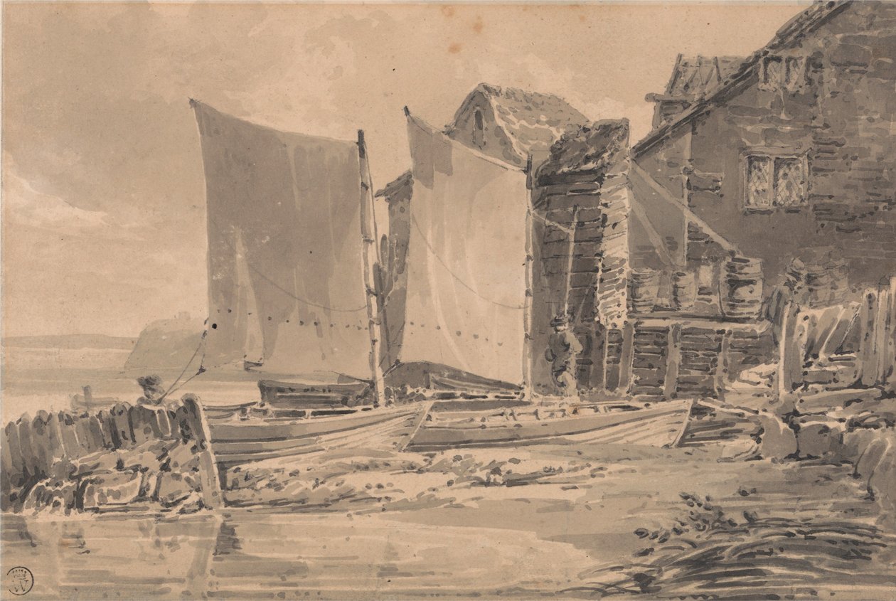 La maison du pêcheur, Douvres - Joseph Mallord William Turner