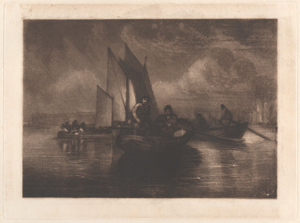 Pêche à la limande, Battersea - Joseph Mallord William Turner