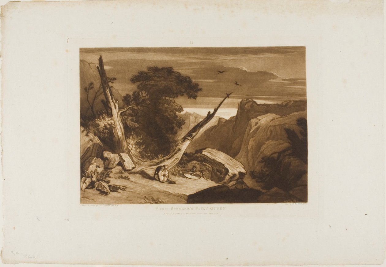 Extrait de Fairy Queen de Spenser, planche 36 du Liber Studiorum - Joseph Mallord William Turner