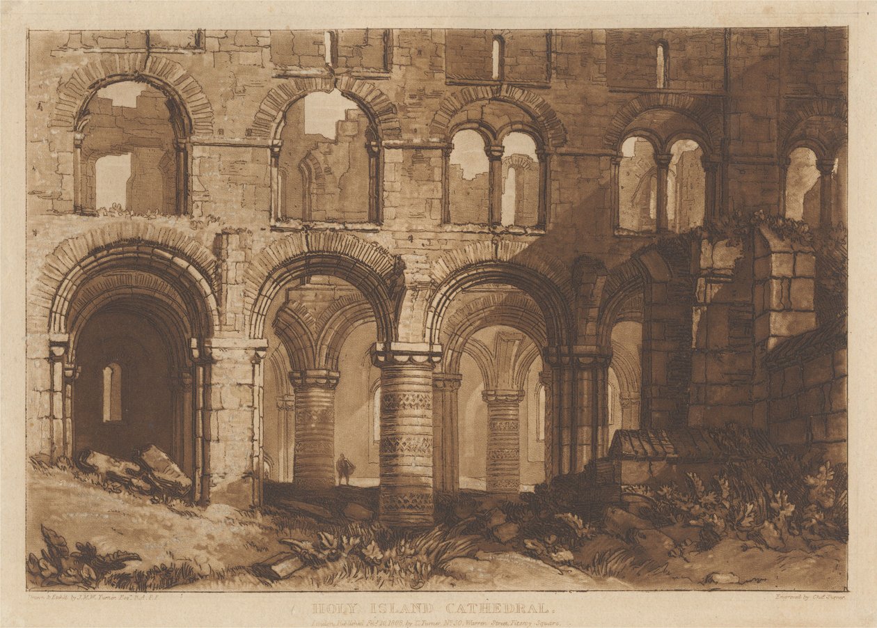 Cathédrale de Holy Island - Joseph Mallord William Turner