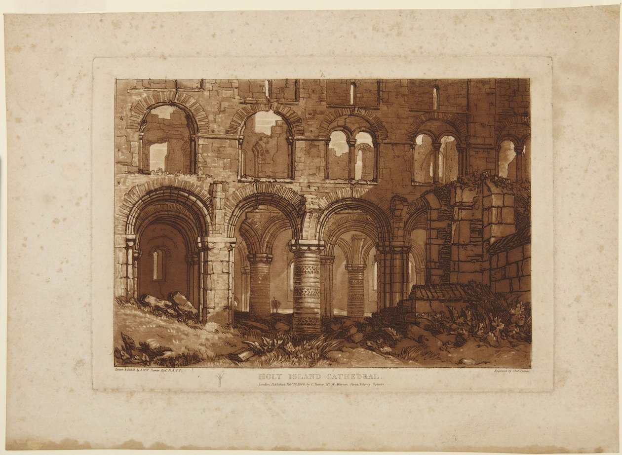 Cathédrale de Holy Island - Joseph Mallord William Turner