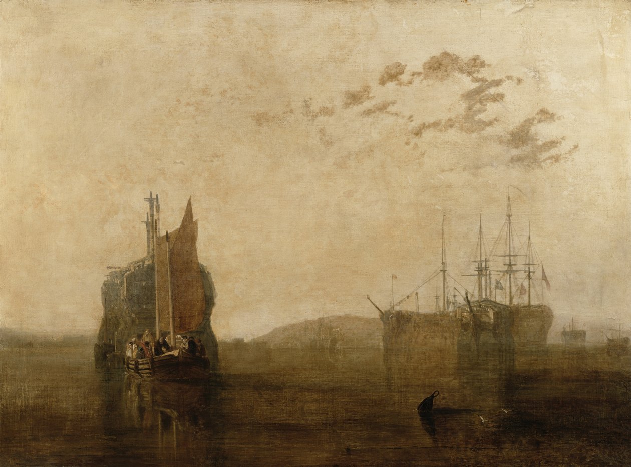 Hulks sur le Tamar, c.1812 - Joseph Mallord William Turner