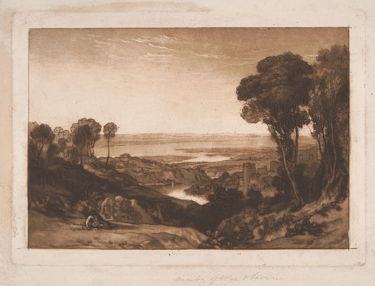 Confluence de la Severn et de la Wye - Joseph Mallord William Turner