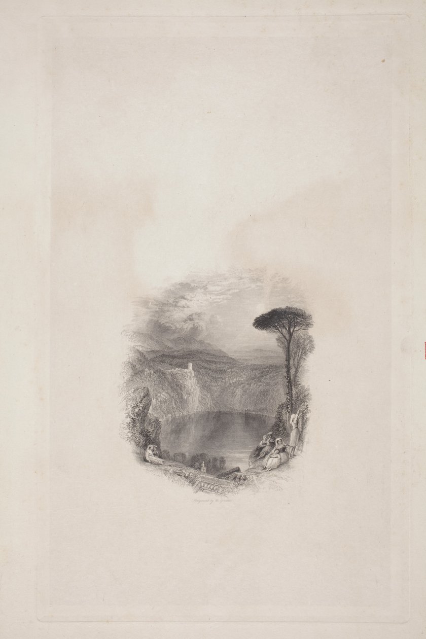 Lac de Nemi (Poèmes de Broadley) - Joseph Mallord William Turner