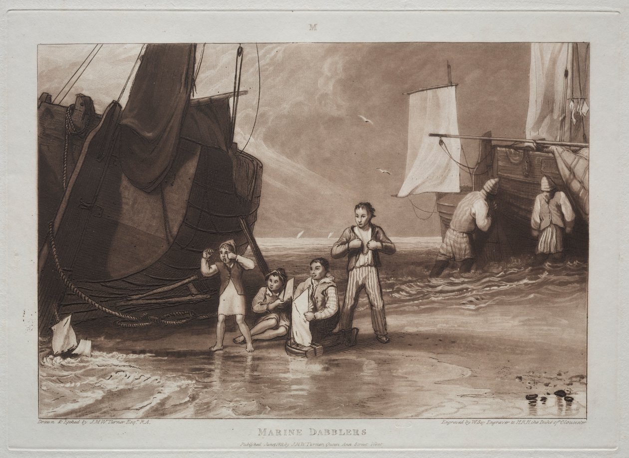 Liber Studiorum : Marine Dabblers - Joseph Mallord William Turner