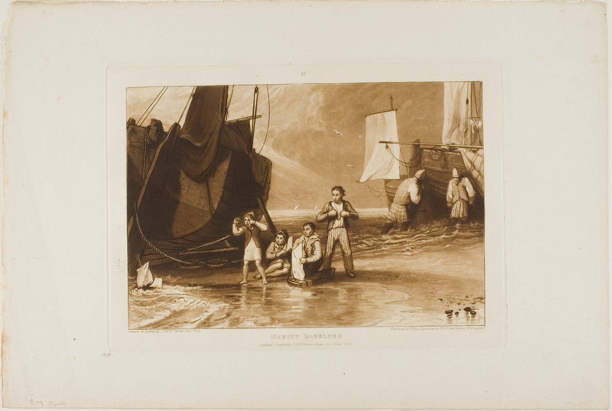 Les amateurs de la mer, planche 29 de Liber Studiorum - Joseph Mallord William Turner