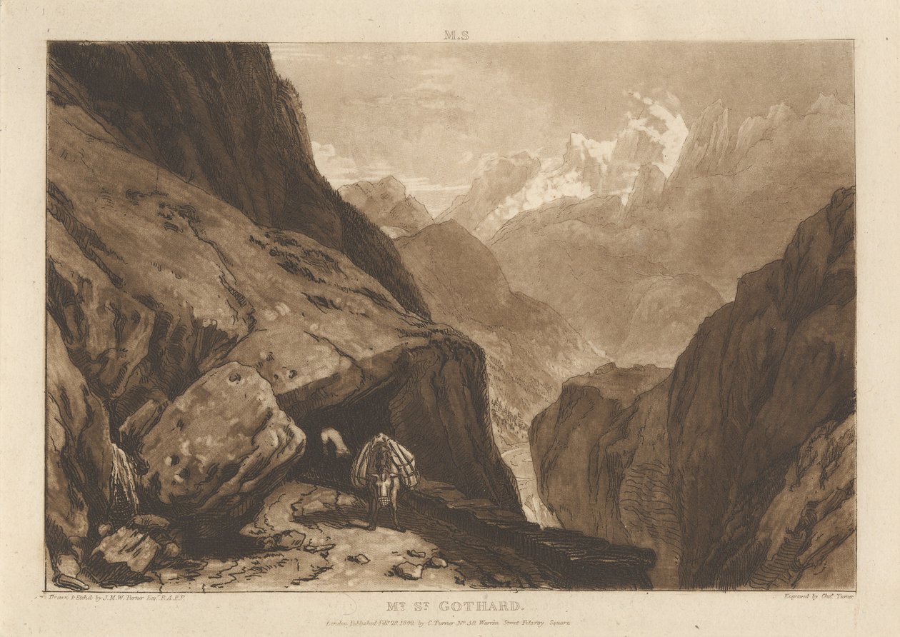 Mt. St. Gothard - Joseph Mallord William Turner