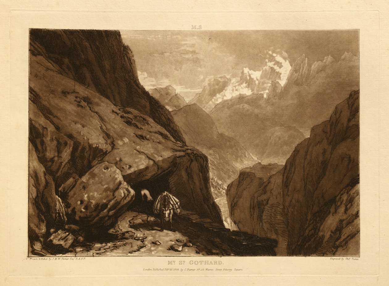 Mont-Saint-Gothard - Joseph Mallord William Turner