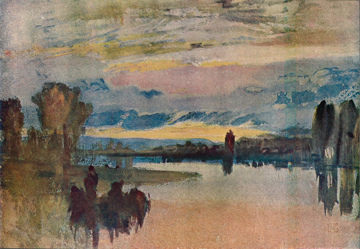 Sur le lac à Petworth - Soir - Joseph Mallord William Turner