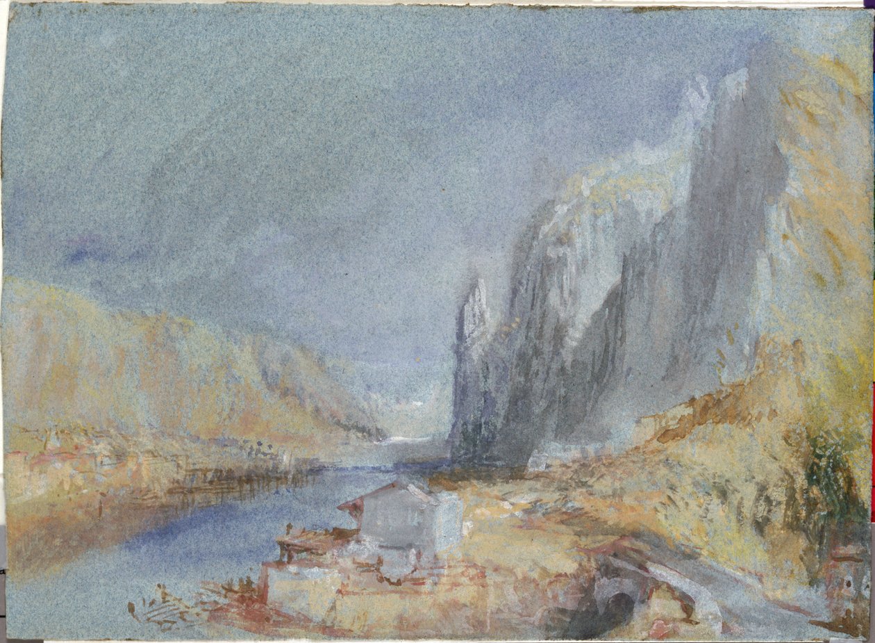 Rocher Bayard, Dinant, vers 1839 (aquarelle et aquarelle sur papier) - Joseph Mallord William Turner