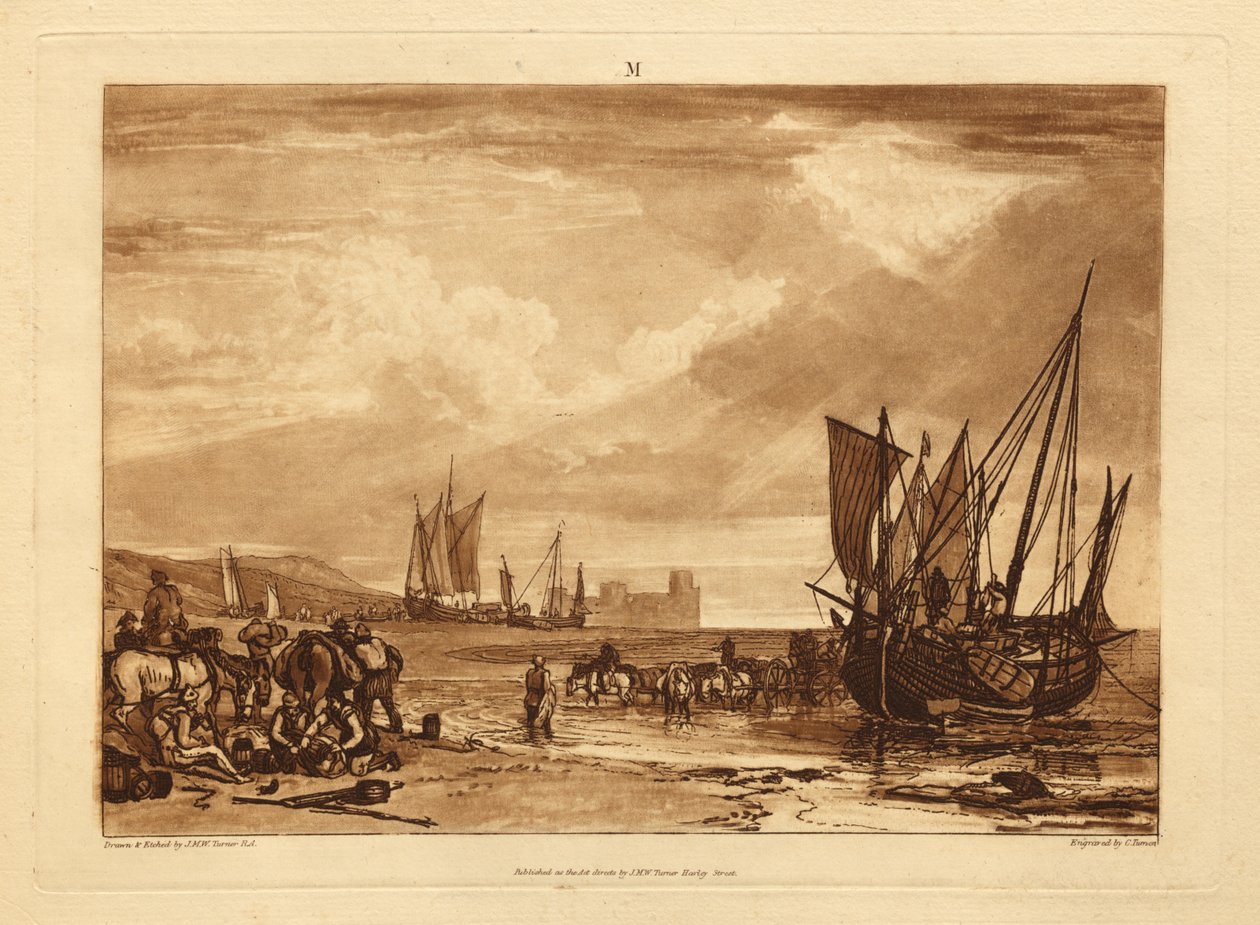 Scène sur la côte française - Joseph Mallord William Turner