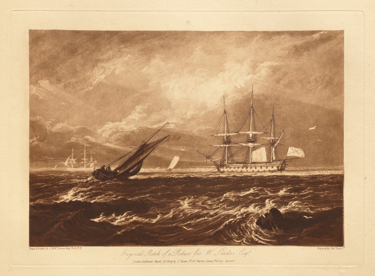 La marine Leader - Joseph Mallord William Turner