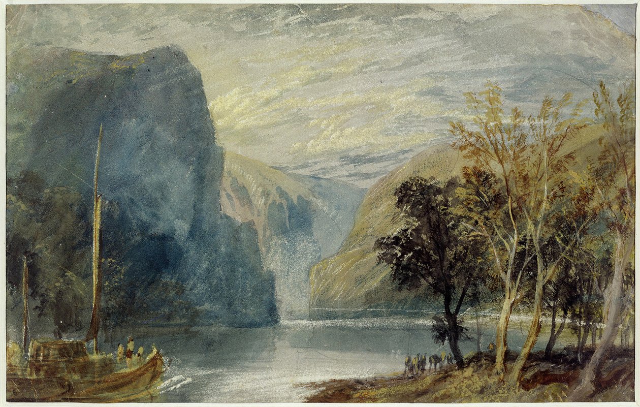 Le rocher de Lorelei, 1817 - Joseph Mallord William Turner