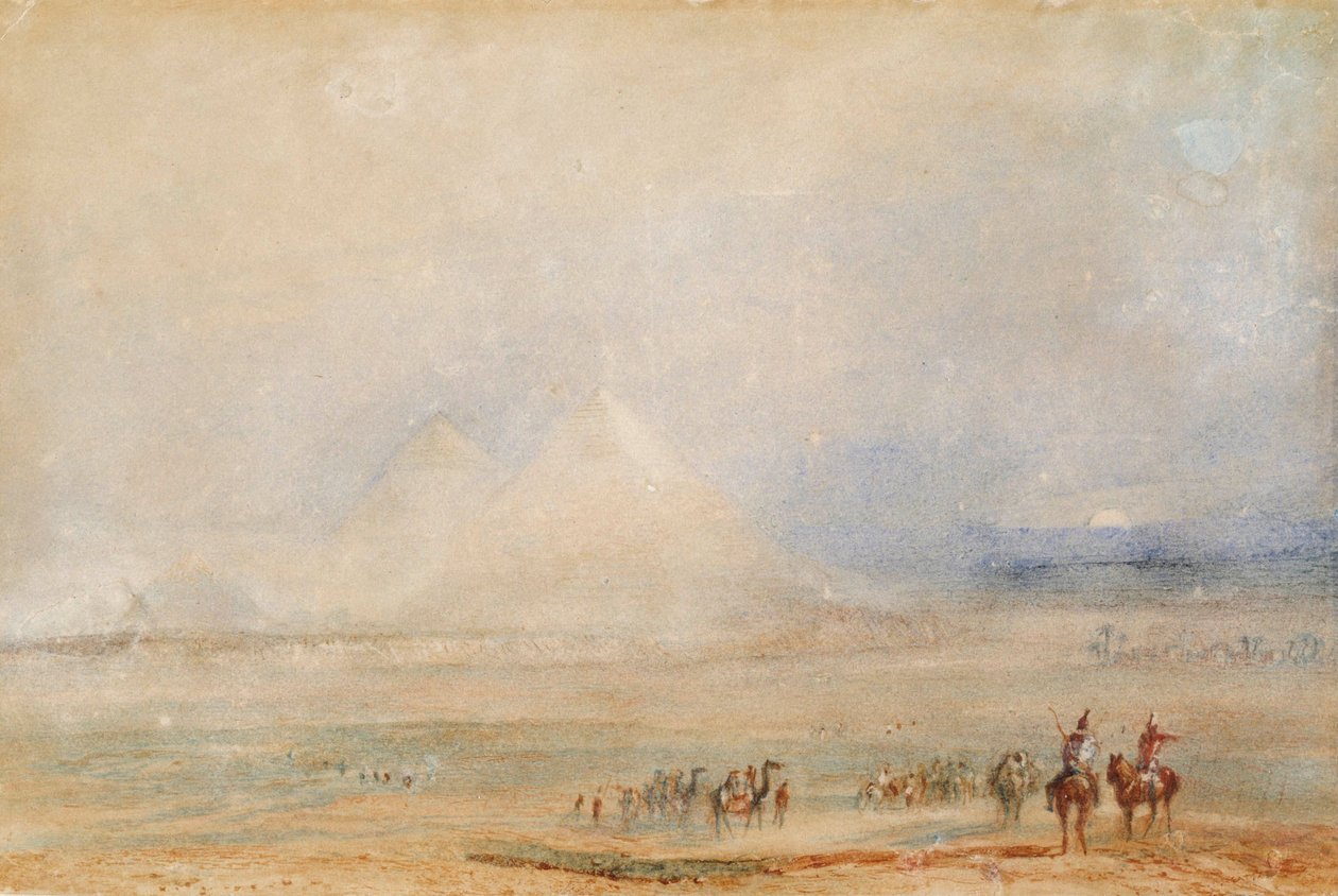 Les pyramides de Gizeh - Joseph Mallord William Turner