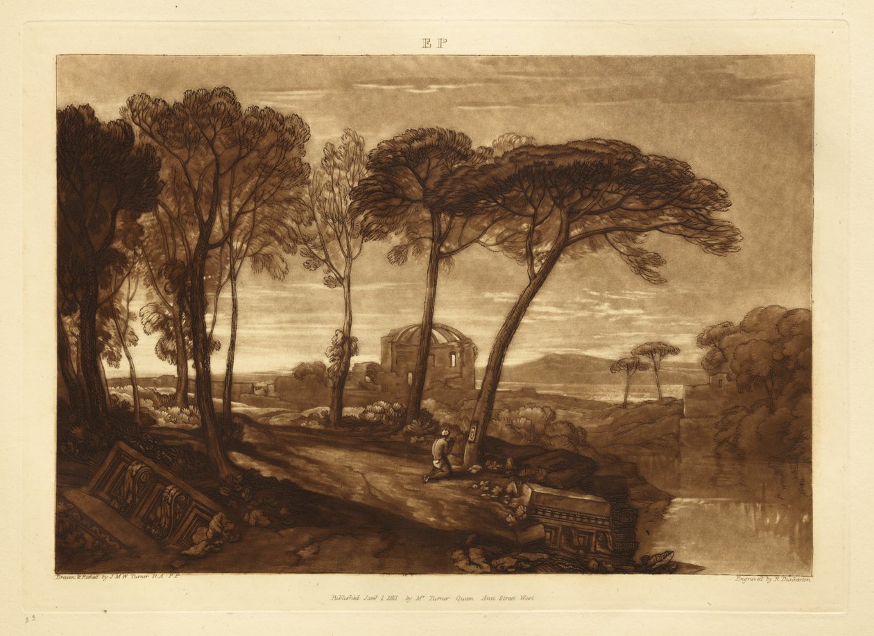 Le temple de Minerve Médica - Joseph Mallord William Turner