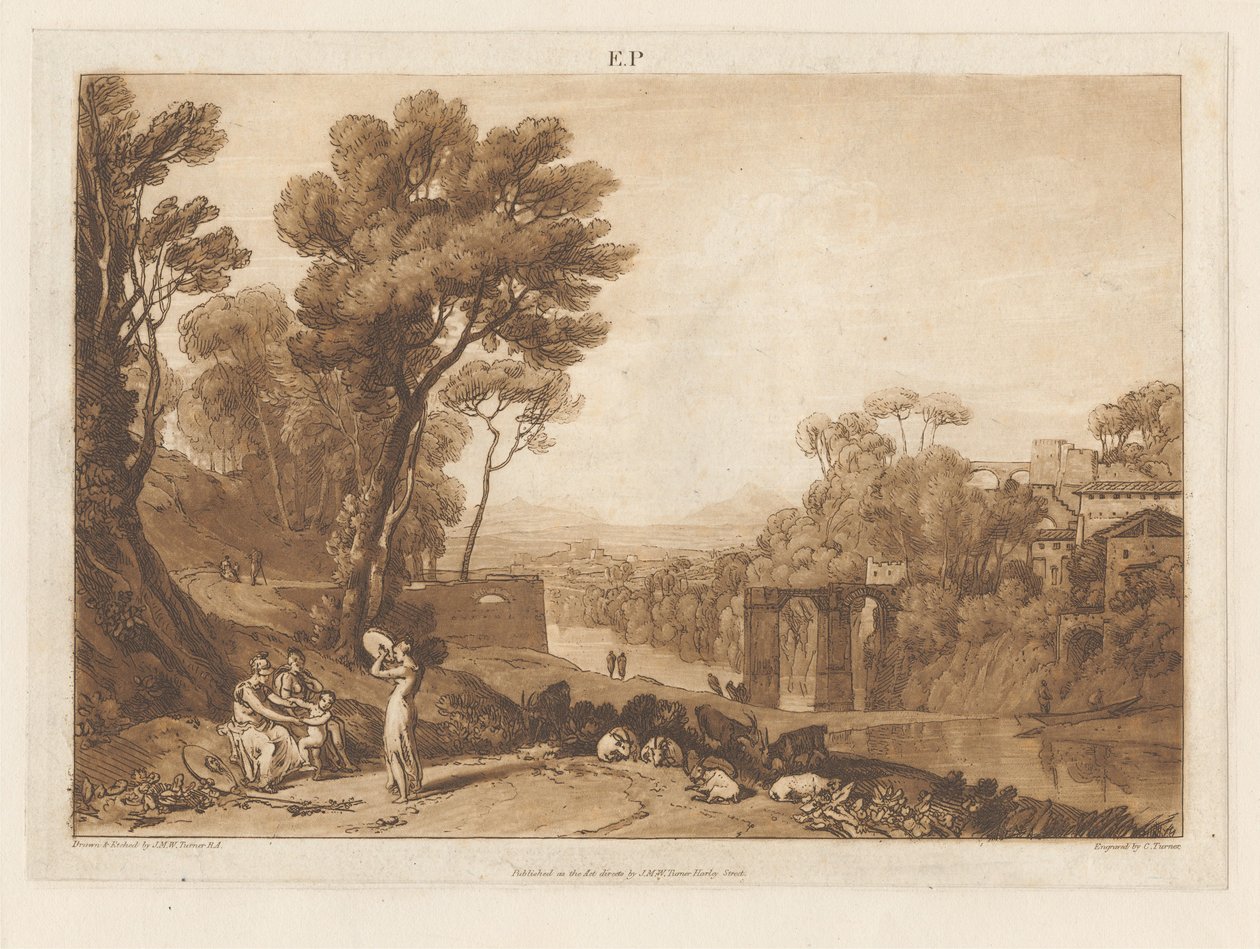 La femme et le tambourin - Joseph Mallord William Turner