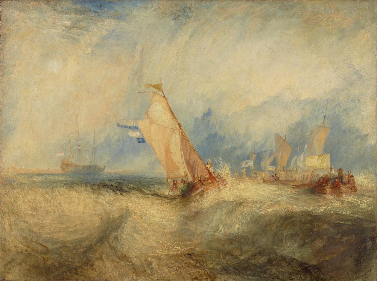Van Tromp, soucieux de satisfaire ses maîtres, prend la mer et se fait bien tremper - Joseph Mallord William Turner