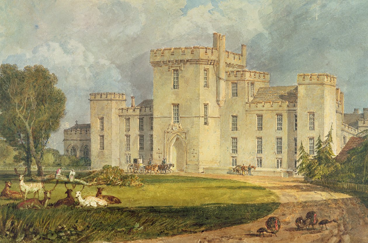 Vue de Hampton Court depuis le nord-ouest, c.1806 - Joseph Mallord William Turner